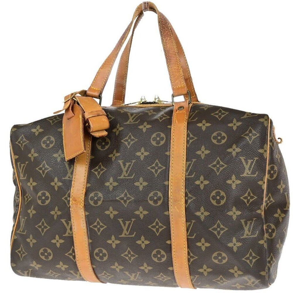 LOUIS VUITTON Sac Souple 35 Travel Hand Bag Monogram Leather BN - Picture 1 of 16